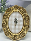 The Victorian Ring Keepsake Frame – Antique Gold Mini Frame with Ring Holder (2.5x3.5)