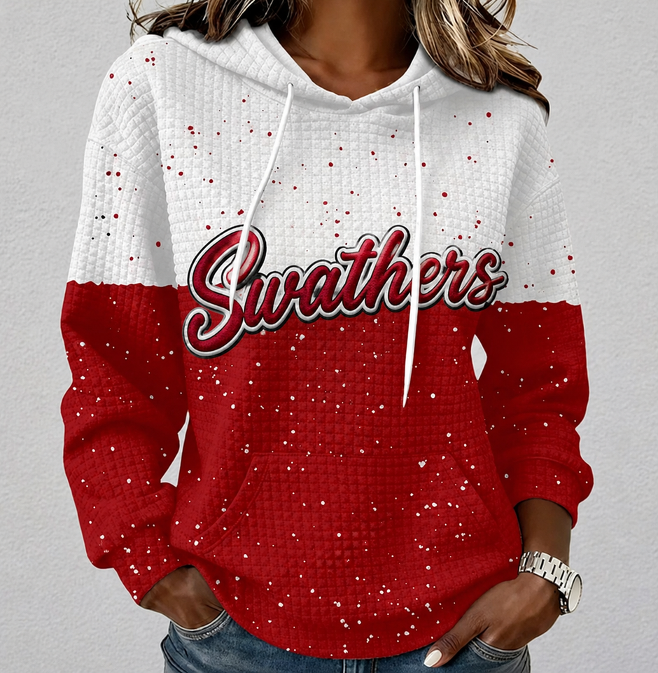 Custom School Spirit Splatter Hoodie or Crewneck-add team name to personalization field