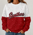Custom School Spirit Splatter Hoodie or Crewneck-add team name to personalization field