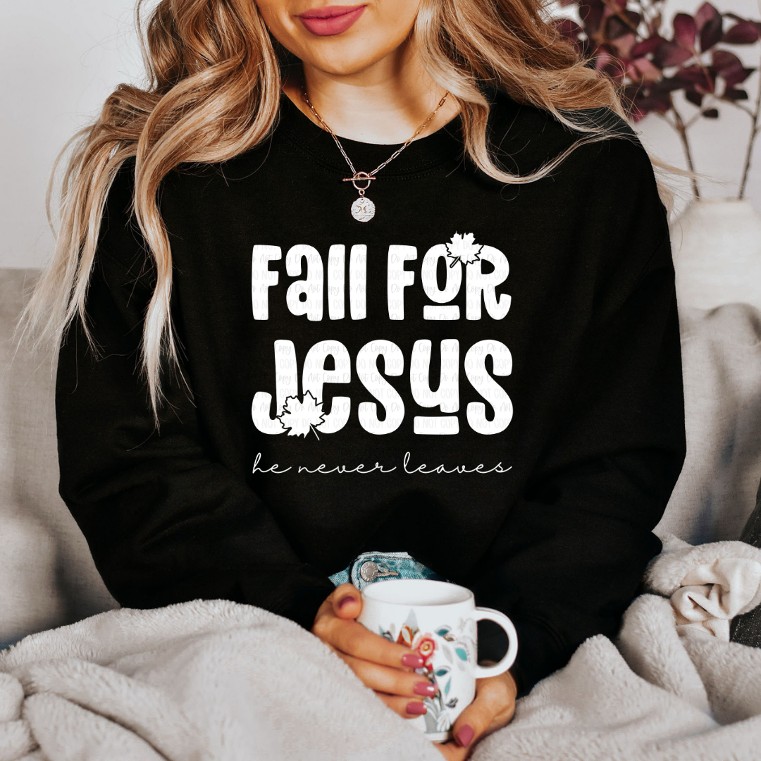 Fall for Jesus- he never leaves design