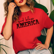 God Bless America T-Shirt - Patriotic Stars & Stripes Tee
