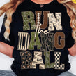 Run the Dang Ball--in the personalization field put color and size of shirt