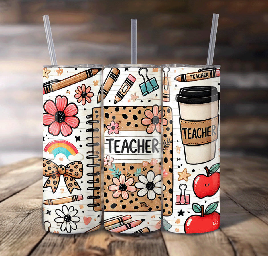 20 oz Sublimated tumbler--Back to school special  $20.00