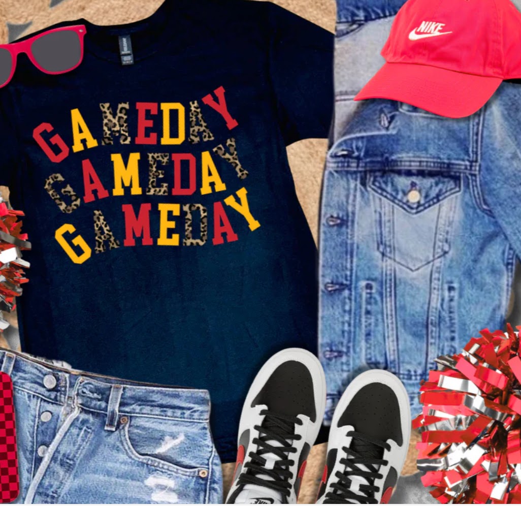 Curve Leopard, Yellow and Red Game Day