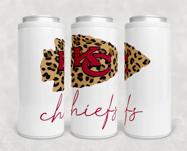 KC Leopard Can Cooler