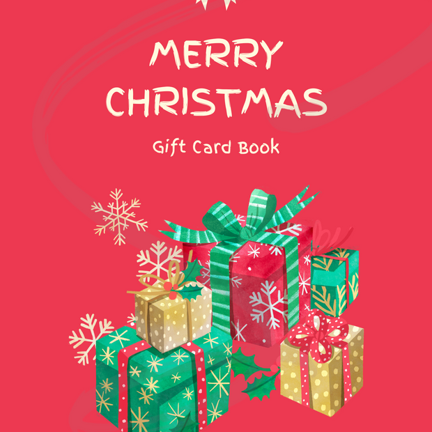 Christmas Themed Gift Card Book