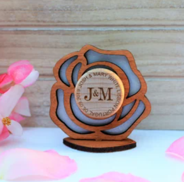 Wooden decorative wine cork custom engraved by Classy N Sassy Wichita KS