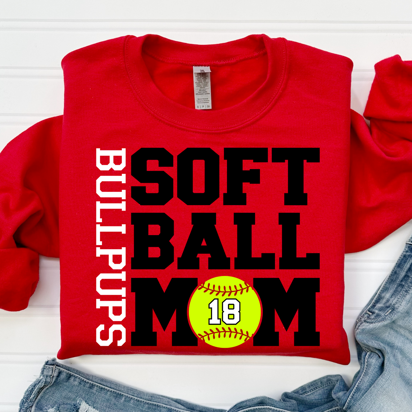 Softball Mom- All Caps