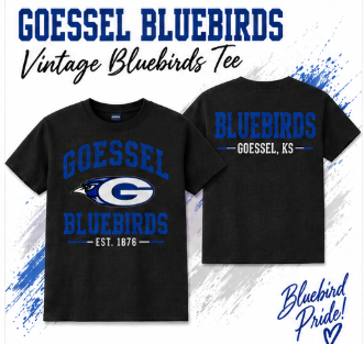 Goessel Bluebirds Vintage Tee