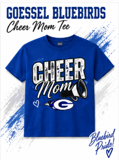 Goessel Bluebirds Cheer Mom Tee