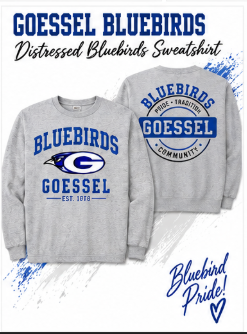 Goessel Bluebirds Distressed Sweatshirt