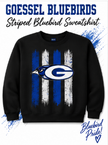 Goessel Bluebirds Striped Logo Sweatshirt