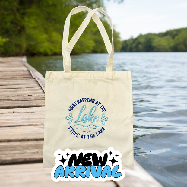 Embroidered Canvas Tote Bag – Summer Collection
