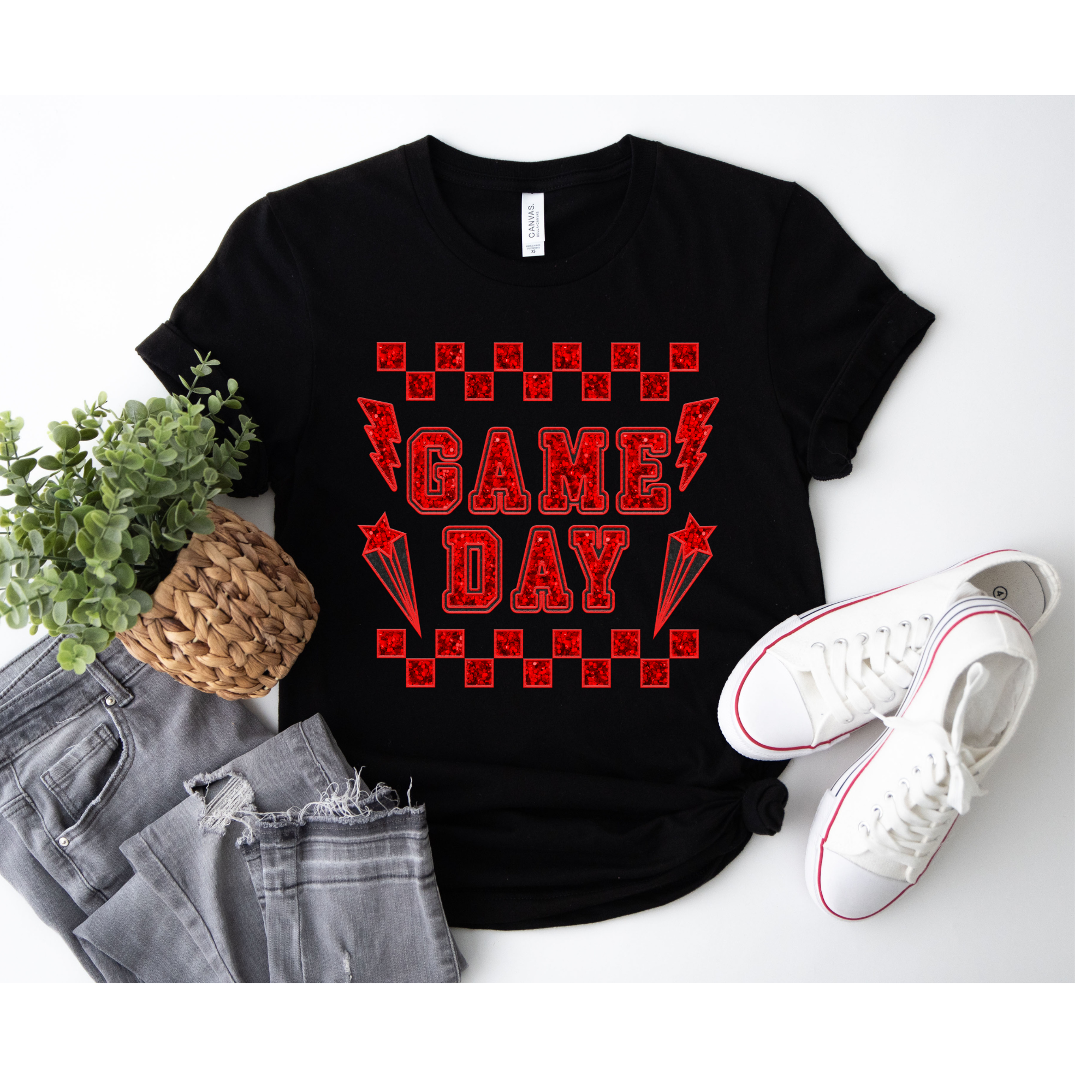 Game Day Faux Sequin Design