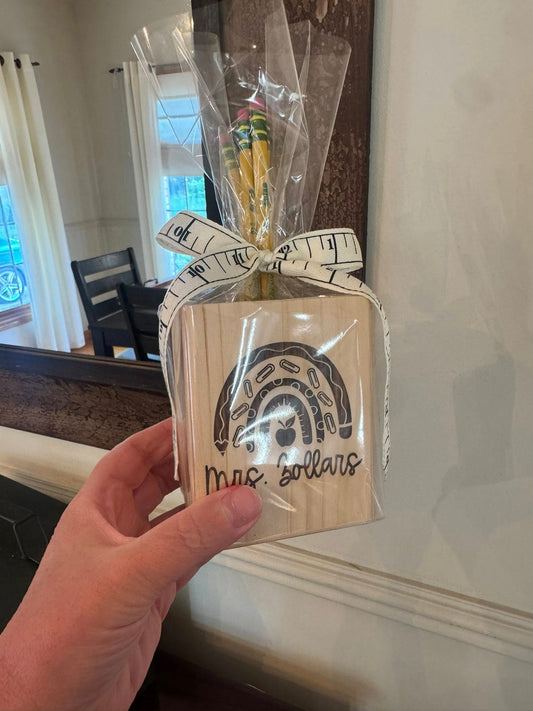 Teacher Personalized Pen/Pencil Organizer